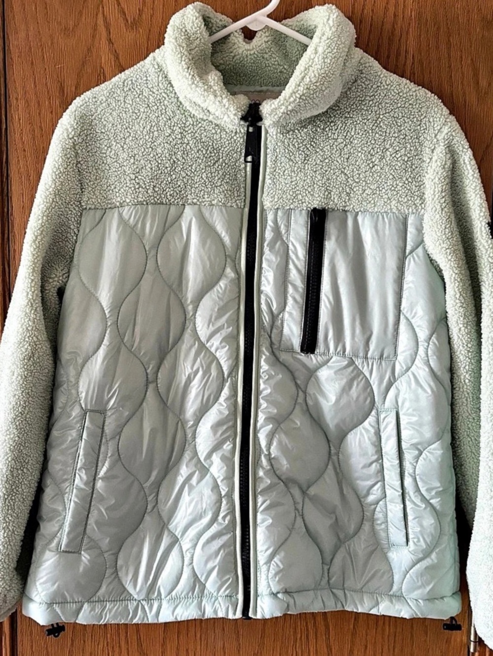 Koolaburra by UGG Women's Quilted Full Zip Lined Jacket Mint Green  Medium